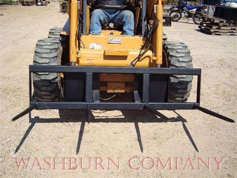 skid steer bale spear s-h|skid steer hay bale attachment.